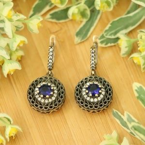 925 Sterling Silver Cubic Zirconia Stones Earrings